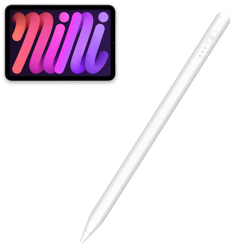 [Australia - AusPower] - Kedoo Stylus Pen for iPad with Palm Rejection for iPad Pro 2021 11/12.9 Inch(2018-2021) iPad 8th iPad 7/6th iPad Air 4th/3rd, iPad Mini 5th Gen,Tilt Detection,Magnetic Adsorption-White white 
