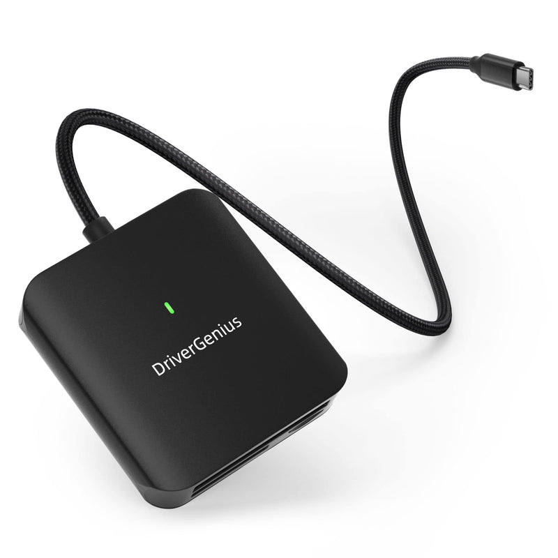 [Australia - AusPower] - DriverGenius HB081 | 3-in-1 CFast 2.0 Reader USB-C UHS-II 4.0 SD/microSD Card Reader 