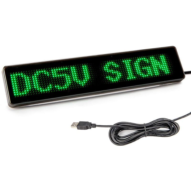 [Australia - AusPower] - Leadleds Scrolling LED Car sign Message Board App Programmable for Car, Shop, Store (Green) Green 