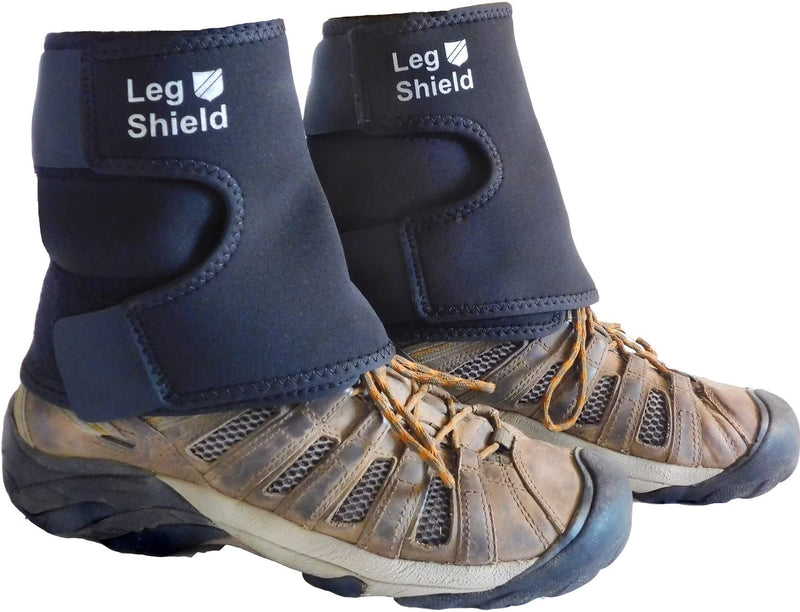 [Australia - AusPower] - Leg Shield Low Gaiters - Hook & Loop Design for Easy On/Off - Neoprene Leg Gaiters for Hiking, Cross Country Skiing, Yard Work - Comfortable, Snug Fit (Pair) 
