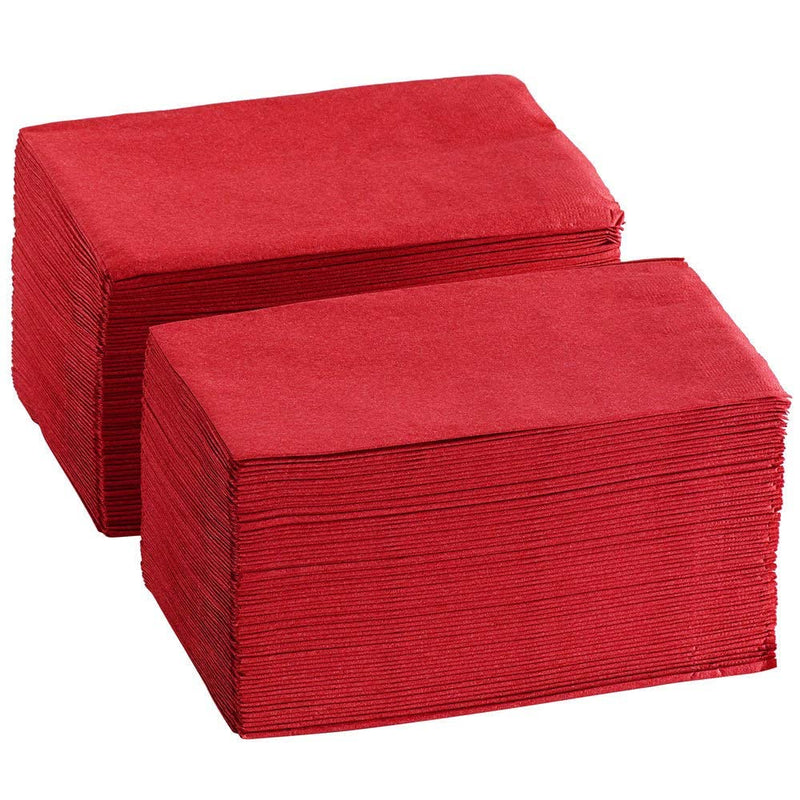 [Australia - AusPower] - Perfectware- 2 Ply Dinner Napkin Red- 50 CT Red 2 Ply"15 x 17" Paper Dinner Napkins - Pack of 50 CT. Ideal for Party, (PWRedDinnerNapkin-50CT) 
