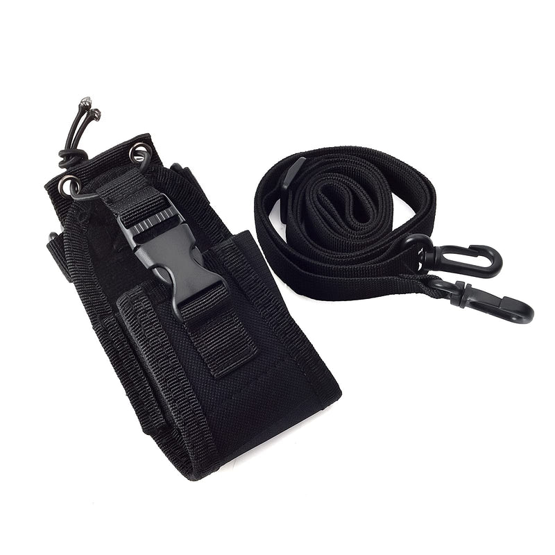 [Australia - AusPower] - HYSHIKRA Universal Radio Case, Walkie-Talkie Nylon Holder Holster Case Pouch Bag Accessories with Durable Sling for Baofeng Kenwood Yaesu Motorola Midland Two Way Radio 