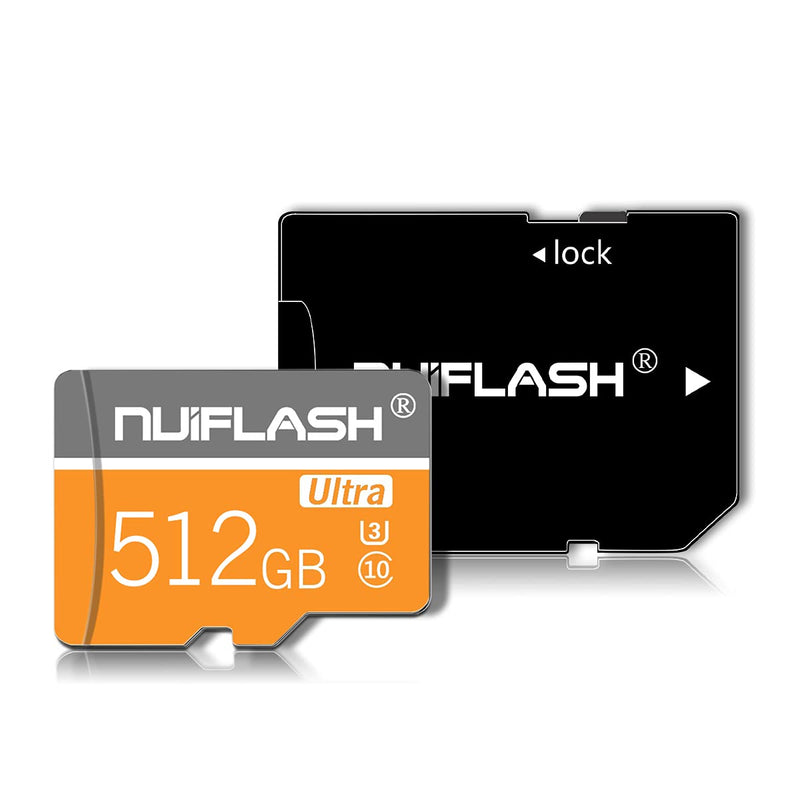 [Australia - AusPower] - Micro SD Card 512GB SD Memory Card 512GB TF Card Micro Flash SD Memory Card High Speed Class 10 for Android Smartphones,Tablet and with a SD Card Adapter HC-512GB 