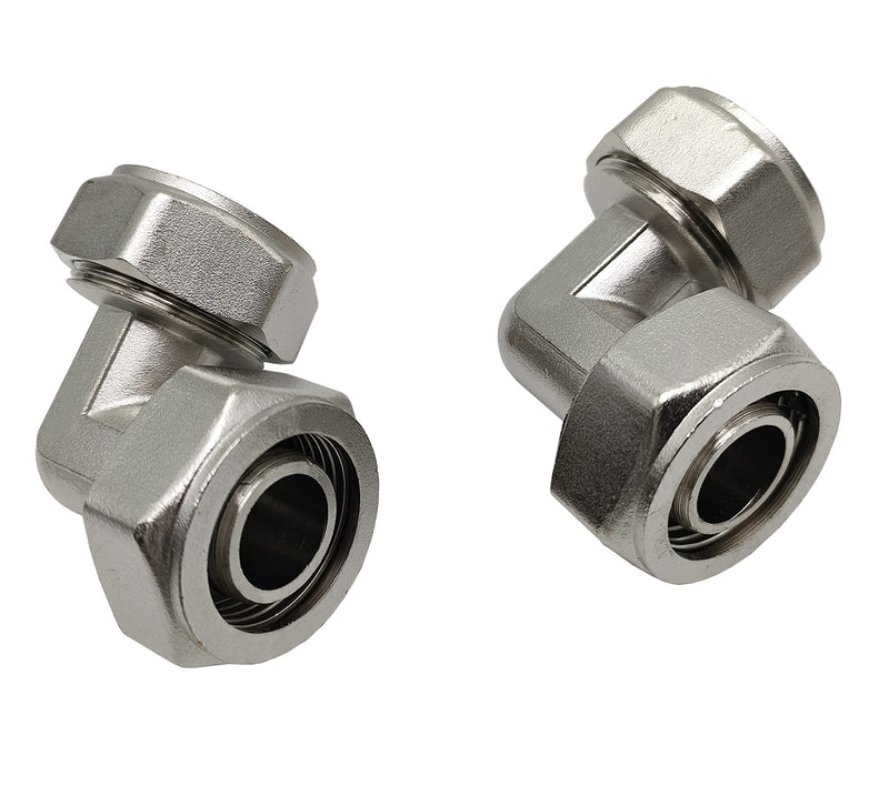 [Australia - AusPower] - 3/4 Inch Elbow Fitting Compression Elbow Fittings for 3/4 Inch Tubing System (2 pcs) 2 