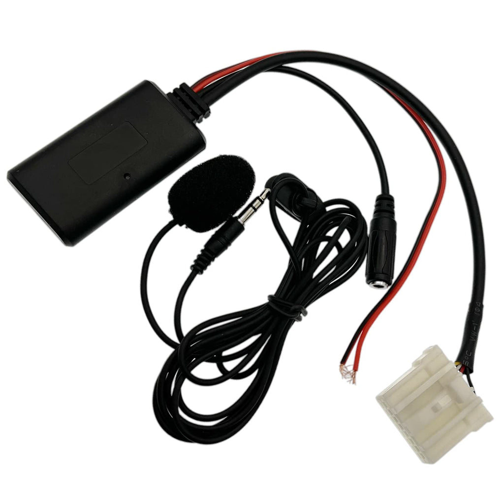 [Australia - AusPower] - HYXUAN Car Stereo Radio AUX Audio Cable Adapter Bluetooth Mic Fit for Maz-da 3 5 6 MX-5 RX-8 