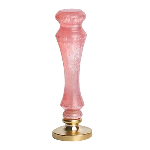 [Australia - AusPower] - YOKIOU 1PCS Wax Seal Stamp Handle Replacement Only Pink Resin Wax Seal Stamp Handle (Resin Pink 1) resin pink 1 