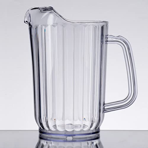 [Australia - AusPower] - Clear SAN Plastic Beverage Pitcher 32oz. Plastic, Serve Soda, Lemonade, Juice,For Bars, Parties 