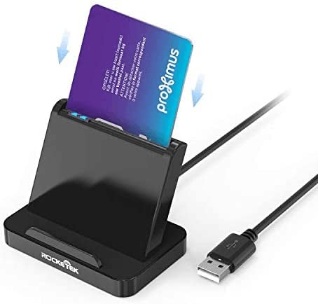 [Australia - AusPower] - CAC Smart Card Reader, DOD Military USB Common Access CAC Smart Card Adapter for Military/ID Card/IC Bank Chip/Credit Card Reader Compatible with Windows/Vista/Mac Os 