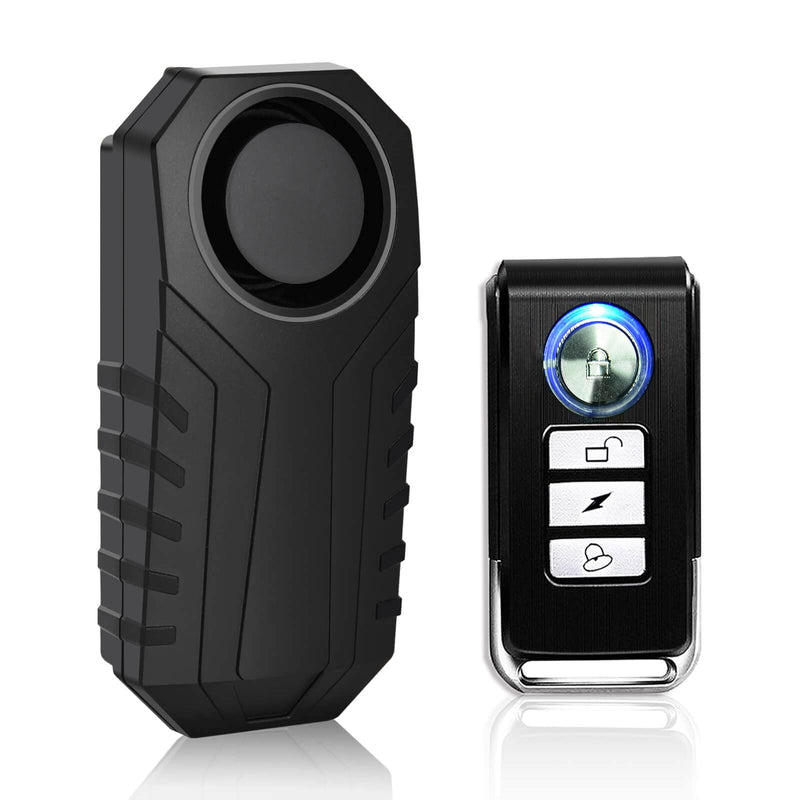 [Australia - AusPower] - Cruxer Bike Alarm with Remote, Wireless Vibration Motion Sensor Motorcycle Alarm,Anti-Theft Bicycle Alarm System Loud 113dB Burglar Vehicle Accessories for Mountain Bike Electric Scooter Trailer 