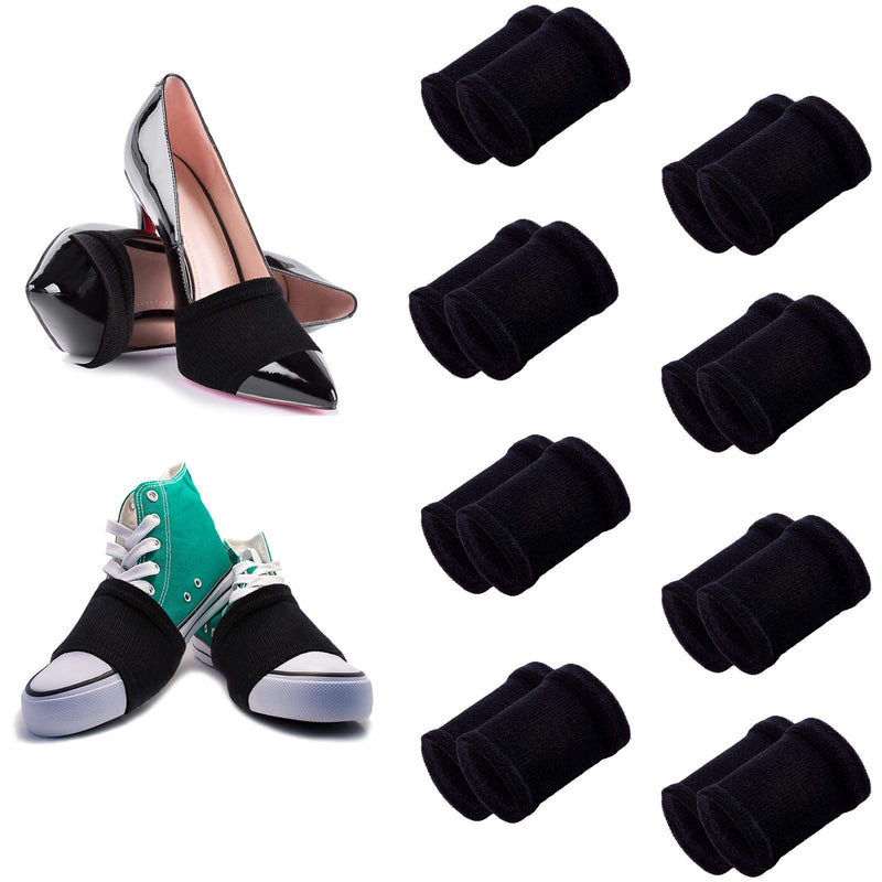 [Australia - AusPower] - Haysandy 10 Pairs Socks for Dancing on Smooth Floors Dance Socks Over Sneakers Turns to Dance on Wood Floor Elastic Protect Knees Dance Shoe Covers for Smooth Pivots and Turns 