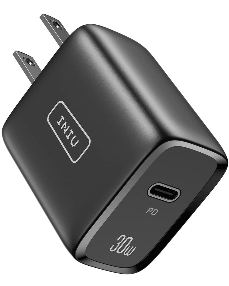 [Australia - AusPower] - USB C Charger, INIU 30W PD 3.0 Fast Charging Mini Wall Charger, Universal Power Adapter Plug Compatible with iPhone 13 12 Pro XR X 8 Samsung S21 S20 Note 20 iPad Airpods Google LG Switch etc. 