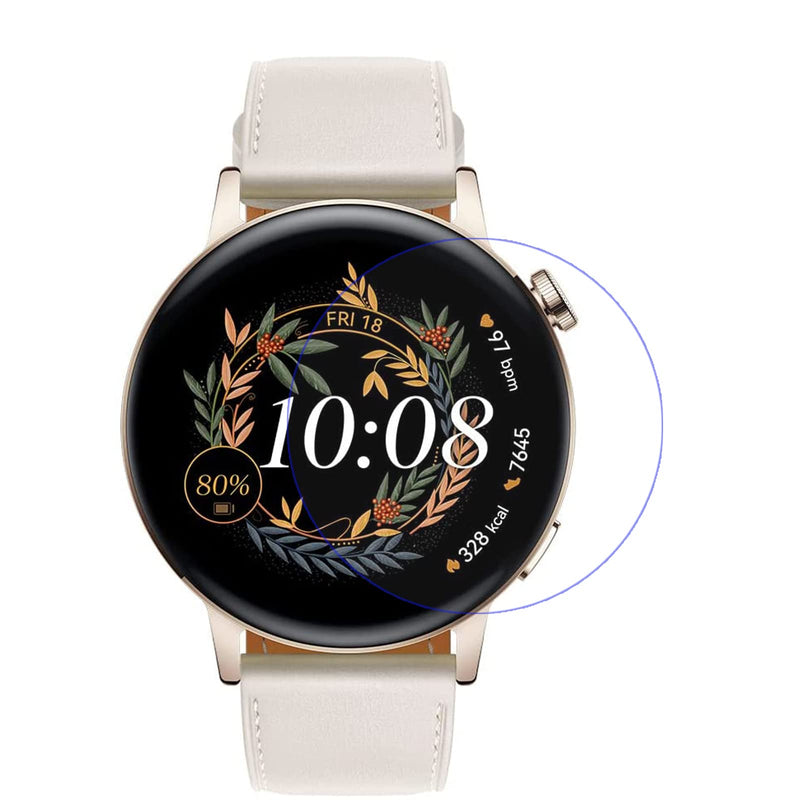 [Australia - AusPower] - Disscool Tempered Glass Screen Film Protector Compatible with Huawei Watch GT3 46mm, Anti Scratch Smart watch Accessories 