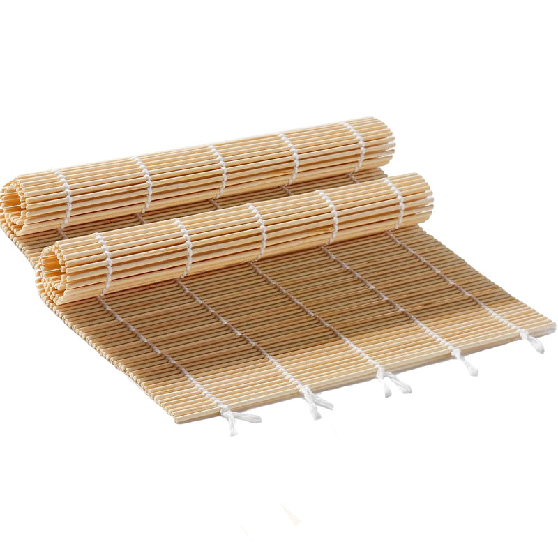 [Australia - AusPower] - Wtpncil Bamboo Sushi Rolling Mat, Natural Bamboo Sushi making kit, 2 PCS Sushi Rolling Mats 8.26 