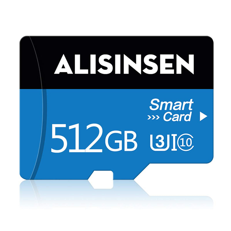 [Australia - AusPower] - Micro SD Card 512GB SD Card High Speed Class 10 TF Card 512GB SD Memory Card with A SD Card Adapter for Cellphone Surveillance Camera Tachograph/Bluetooth Speaker/Tablet Computers 