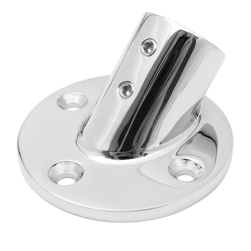 [Australia - AusPower] - AMYSPORTS Stainless Boat Rail Base Round Heavy Duty Handrail Base Boat Deck Hardware Marine Bases Steel SUS316 