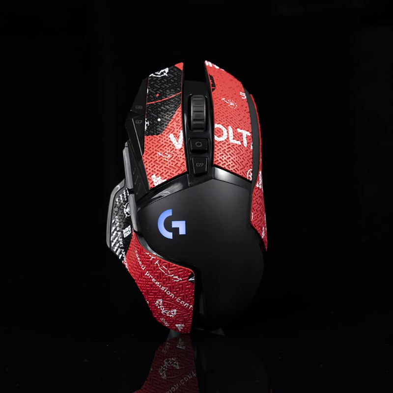 [Australia - AusPower] - BTL Mouse Grip Tape Sticker for Logitech G502 Hero SE Handmade Non Slip Suck Sweat Bloody Red 