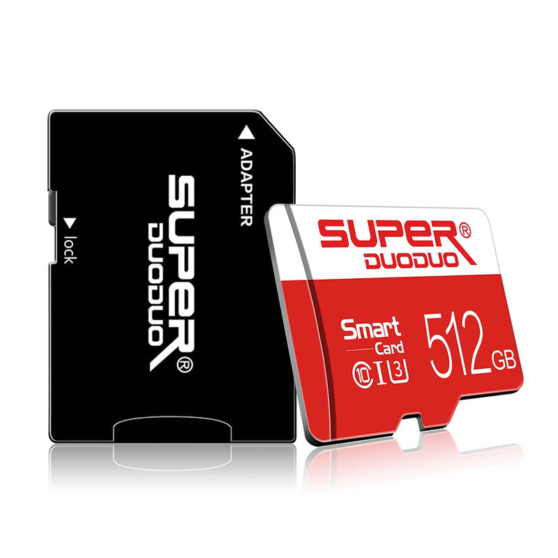[Australia - AusPower] - Micro SD Card 512GB with a SD Card Adapter, Class 10 TF Memory Card/T-Flash Card High Speed SD Memory Card for Camera Tablet Computer Phone Surveillance Tachograph Drone 