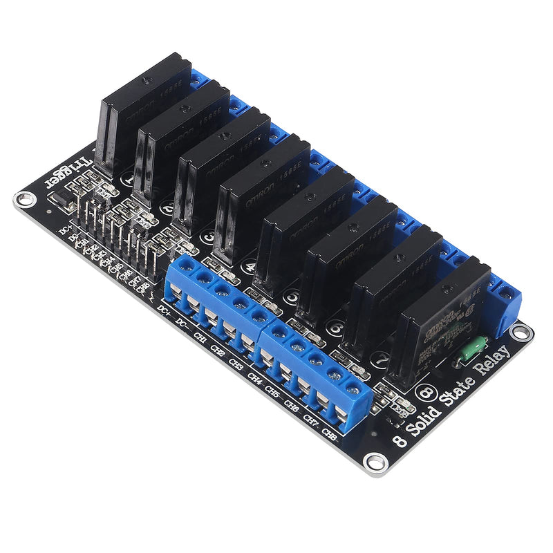 [Australia - AusPower] - 8 Channel 5V Solid State Relay Module Board High Level Trigger Compatible with Arduino Duemilanove MEGA2560 MEGA1280 ARM DSP PIC 