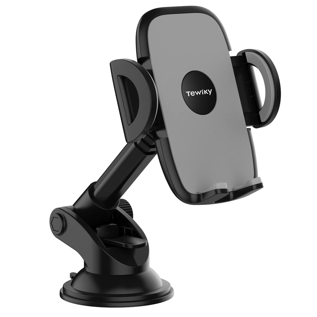 [Australia - AusPower] - Updated Hands-Free Car Phone Mount, Car Phone Holder with Powerful Suction Cup for Car Dashboard (A) A 