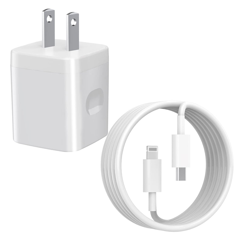 [Australia - AusPower] - [Apple MFi Certified] iPhone 13 12 Fast Charger, Belcompany 20W USB C Power Delivery Wall Charger Plug with 6FT USB C to Lightning Cable Compatible for iPhone 13 12 11 XS XR X 8 7 iPad AirPods 