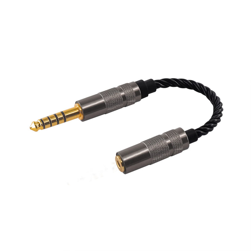 [Australia - AusPower] - Headphone Splitter 4.4mm Female to Male Audio Splitter Extension Cable Microphone Stereo Headset Adapter Headphone Jack for Conversion Lossless Sound Quality for Laptop Speaker PC Adapter A4.4 to 2.5 