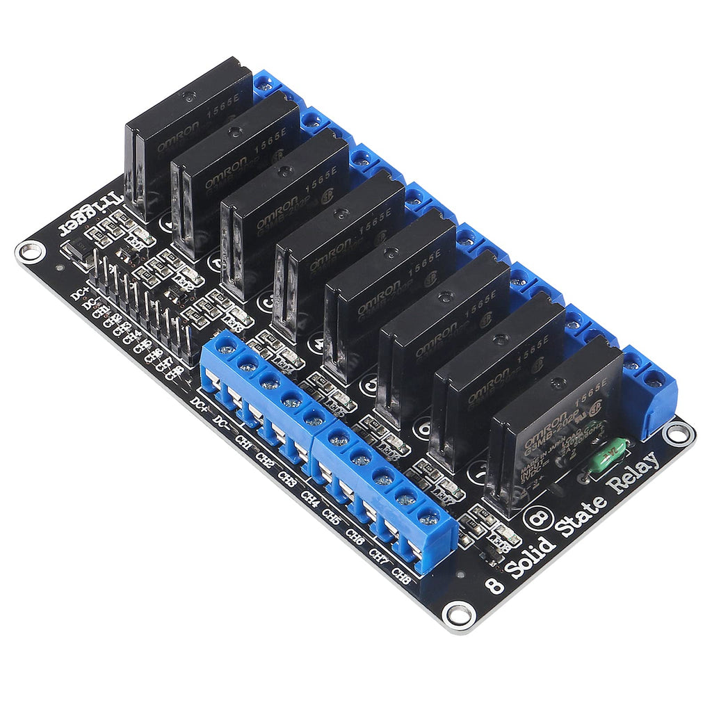 [Australia - AusPower] - Shuian 8 Channel 5V Solid State Relay Module Board High Level, for Arduino Uno Duemilanove MEGA2560 MEGA1280 ARM DSP PIC. 