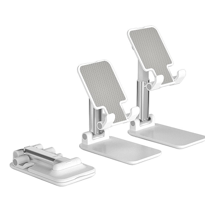 [Australia - AusPower] - ABOUTIN Cell Phone Stand Holder for Desk, Angle & Height Adjustable(White). Stable Anti-Slip Design Compatible with All Mobile Phones, iPhone, Switch, iPad, Kindle, Tablet(4-10inch) White 