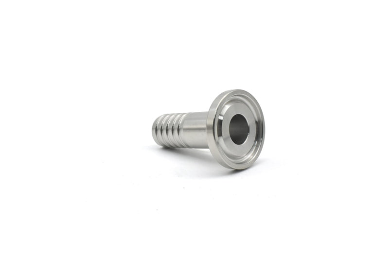 [Australia - AusPower] - QMINOX 1/2" Tri Clamp Hose Barbed Adapter SS304 with Flange 25.2mm Sanitary Hose Pipe Fitting TC 25.4 x 1/2" 