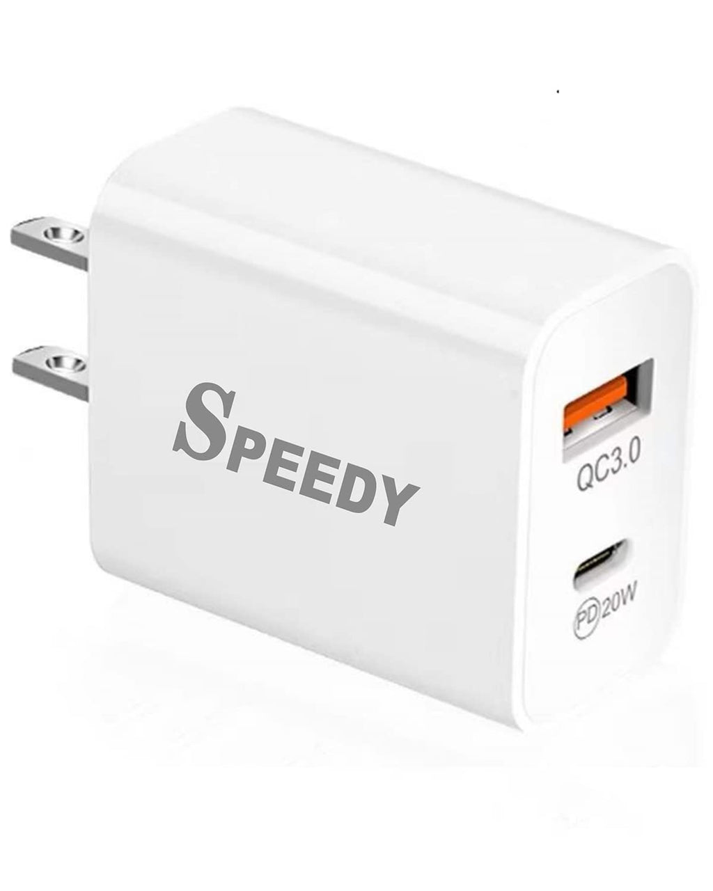 [Australia - AusPower] - USB Type C Wall Charger, 20w Pd + Qc 3.0 Dual Port Travel Home Plug Power Ac Adapter Fast Charging Block Phone Charge Cube Cargador Box For iPhone 13 Pro Max 12 11 Se X Xr Xs 8 Plus Samsung S21 S20 Fe 