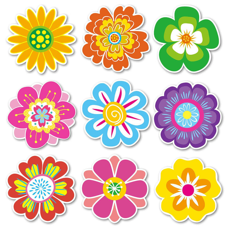[Australia - AusPower] - 36 Pcs Spring Flower Cutouts Springtime Cut-Outs for Classroom Bulletin Board Decorations 