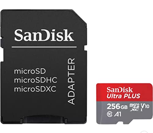 [Australia - AusPower] - Sandisk Ultra Plus 256GB MicroSDXC UHS-I Card with Adapter 130MB/s Class 10 XC1 V10 