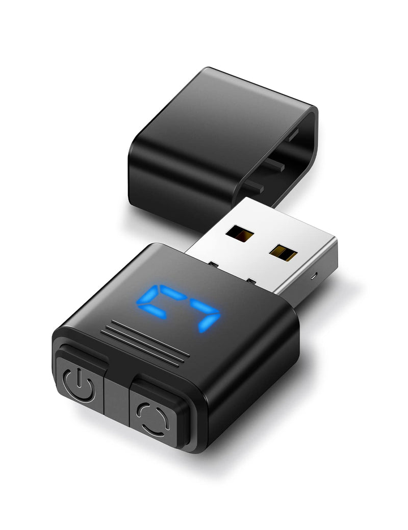 [Australia - AusPower] - Meatanty USB Mouse Jiggler Tiny Undetectable Mouse Mover with Separate Mode and ON/OFF Buttons,Digital Display and Protective Cover,Supports Multi-Track,Driver-Free,Plug-and-Play Keeps PC/Laptop Awake 1 Pcs 