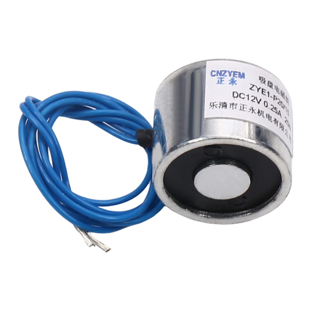 [Australia - AusPower] - DC 12V 2.5Kg Electric Lifting Magnet Electromagnet Solenoid Lift Holding Circular Suction-Cup Electrical 1Pcs, (Bettomshin) 