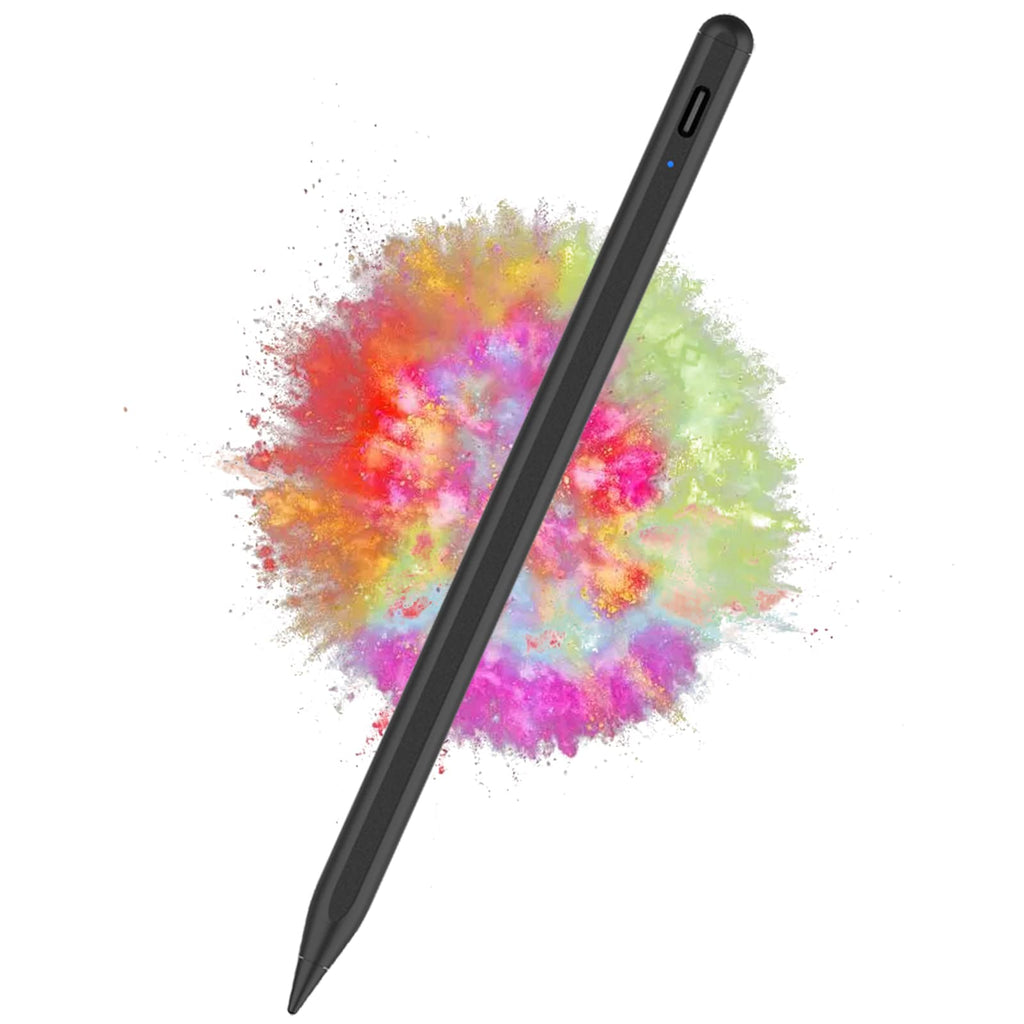 [Australia - AusPower] - SAINTLAND Stylus Pen for iPad with Palm Rejection,Compatible with Apple iPad (2018-2021) iPad Pro (11/12.9 Inch),iPad 6/7/8th Gen,iPad Mini 5th Gen,iPad Air 3rd/4th Gen for Precise Writing/Drawing BLACK 