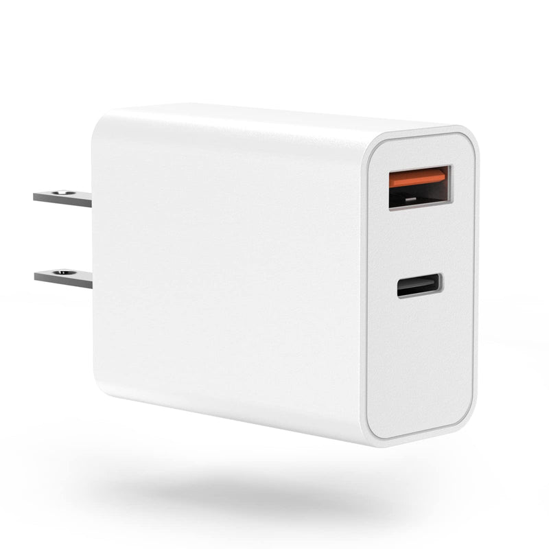 [Australia - AusPower] - 30W USB-C Power Adapter, for iPhone 13 Pro Max Charger Block,Safety Certified Dual USB C Wall Charger,Upgraded Version PD Fast Charger, Jollypop Charging Block for iPhone 13/12/11 etc 