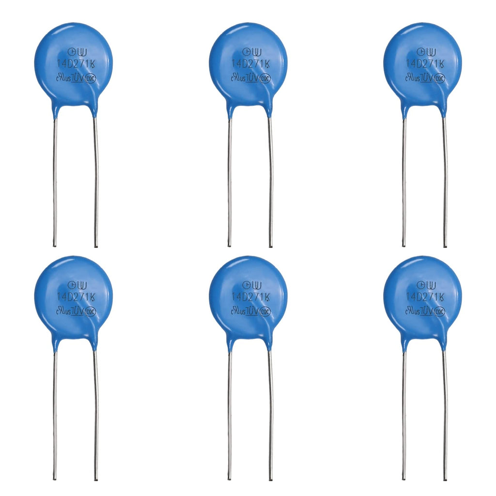 [Australia - AusPower] - 10Pcs Varistors, 10Pcs Voltage Dependent Resistors AC 175V, 14D271K/F7.5 Radial Lead Disc Varistors,?Aicosineg? 