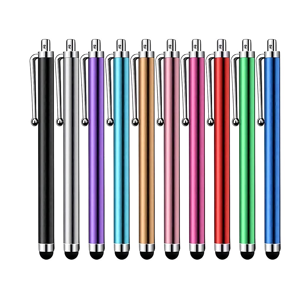 [Australia - AusPower] - 10 Pcs Stylus Pens for Touch Screens, Universal Capacitive Stylus Touch Screen Pens Compatible with iPad iPhone Samsung Kindle Tough Tablet Laptop and Other Smart Devices (10 Colors) 