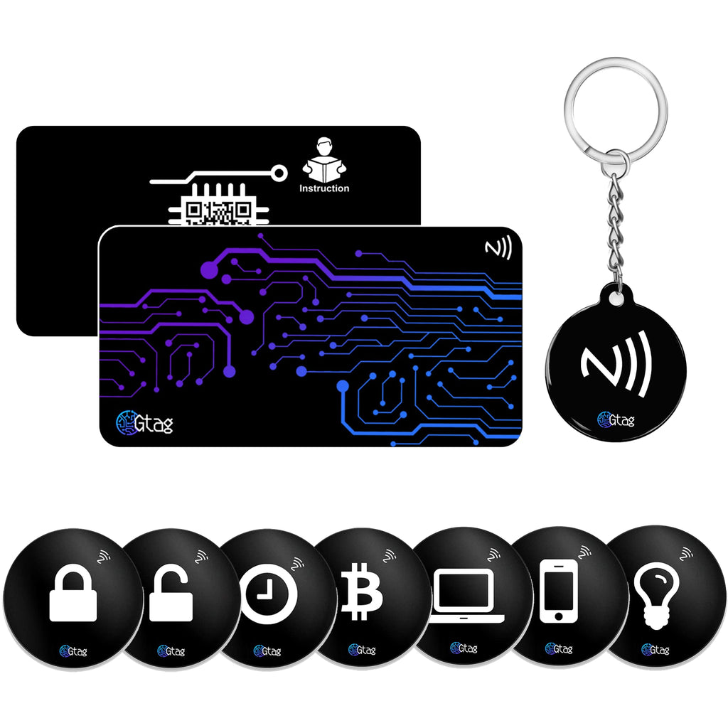 [Australia - AusPower] - Gtagg - Digital Business Card Smart NFC Tags, NFC Card & NFC Key, - for Smart Home, Contact Info, Social Media, Payment, & More, Compatible with iPhone and Android, Fully Programmable & Easy for Use! 