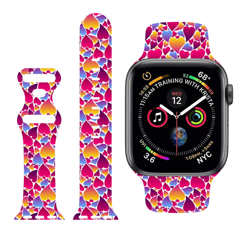 [Australia - AusPower] - Valentines Day Watch Band Compatible with Apple Watch 38mm 40mm 42mm 44mm Wristbands Silicone Smartwatch Replaceable Strap for IWatch Series 7 6 5 4 3 2 1 42mm/44mm style-6 