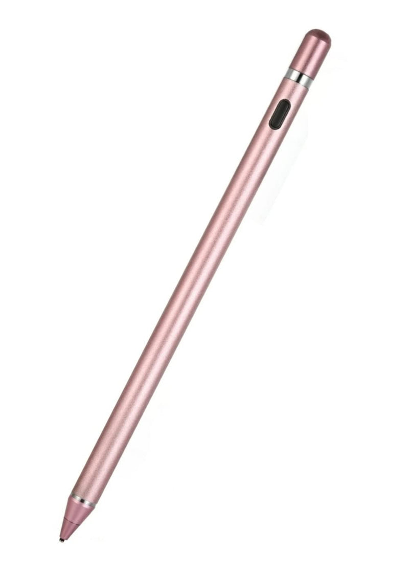 [Australia - AusPower] - Active Stylus Compatible with Apple iPad, Stylus Pens for Touch Screens,Rechargeable Fine Point Stylist Compatible with Apple iPad and Other Tablets,for Drawing and Handwriting (Pink) Pink 