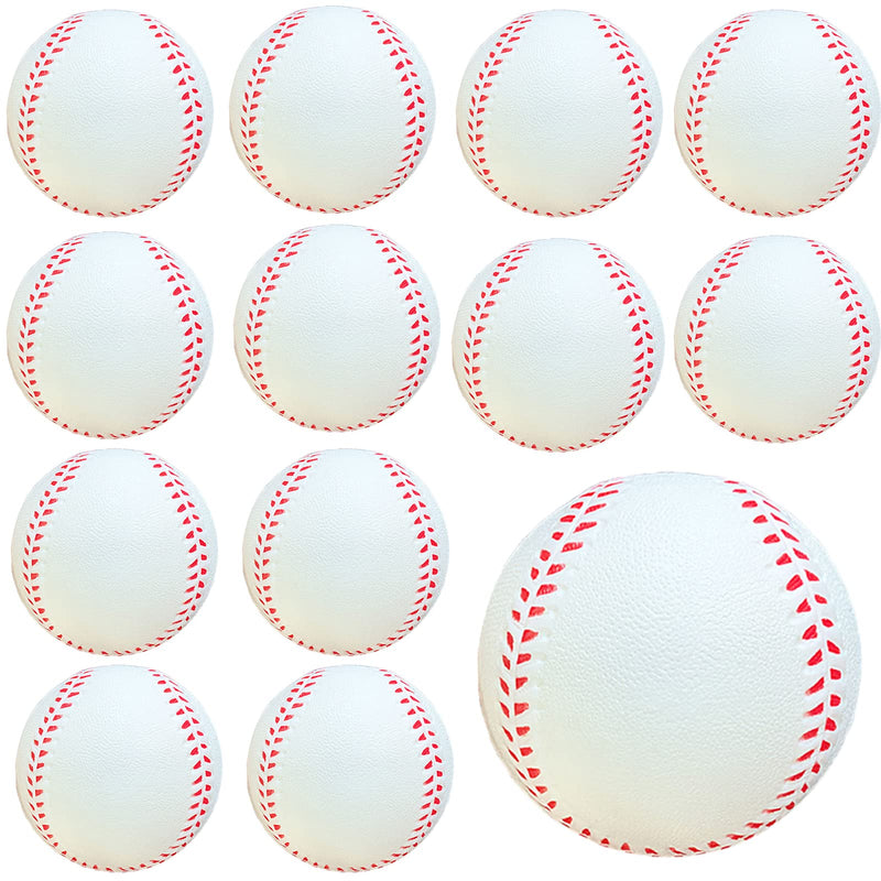 [Australia - AusPower] - GKK Foam Baseballs 12 Pack Soft Baseballs for Kids Teenager Players Sports Foam Baseballs Training Balls for Hitting and Indoor or Outdoor Play 