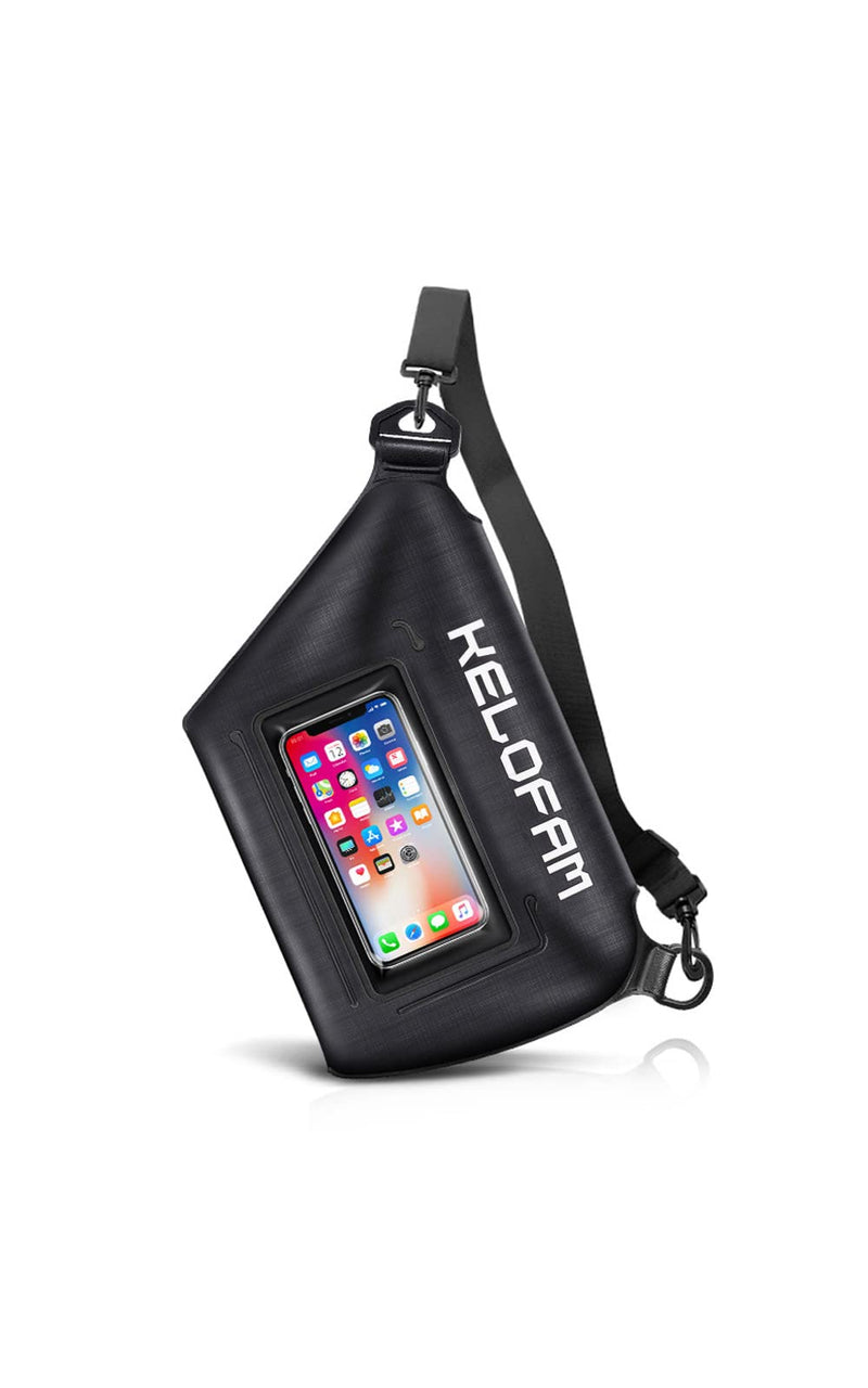[Australia - AusPower] - Kelofam Waterproof Pouch for swimming, Screen Touch Sensitive Waterproof Bag with Adjustable Waist Strap, Super Lightweight, Bigger Space, Keep Your Phone and Valuables Safe and Dry, Dry bag Perfect for Swimming Snorkeling Boating Kayaking Beach Pool W... 