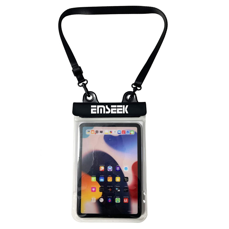 [Australia - AusPower] - EMSEEK Waterproof Ebook Reader Cover Case Waterproof Tablet Bag Waterproof Holder Pouch for Kindle Paperwhite IPAD Mini Samsung Tab Google Nexus 7 Up to 8.3”(Black) 