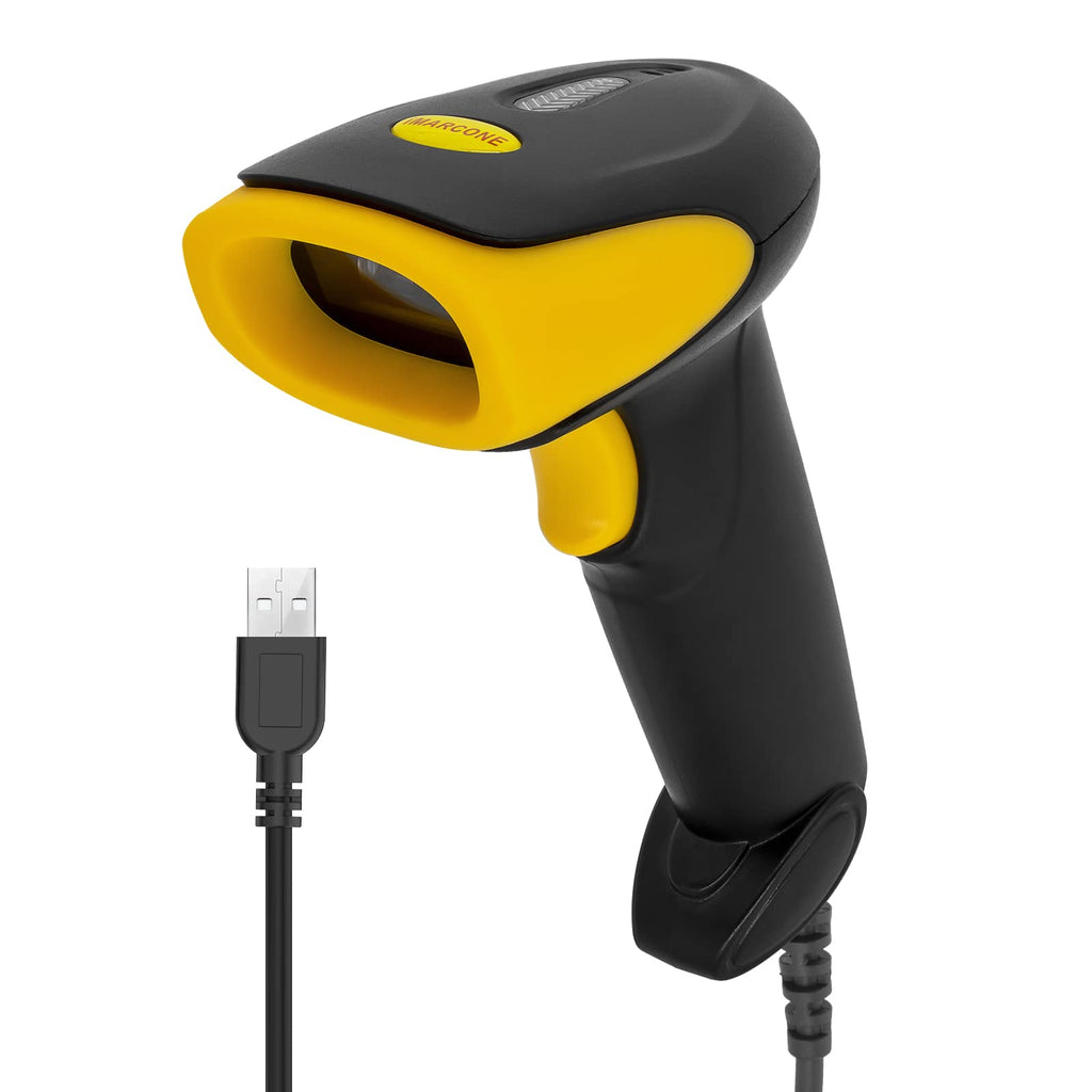 [Australia - AusPower] - iMARCONE Handheld Wired Barcode Scanner 1D USB Bar Code Reader, CCD Scan Gun for UPC EAN Screen Barcodes Compatible with Windows, Mac, Linux 