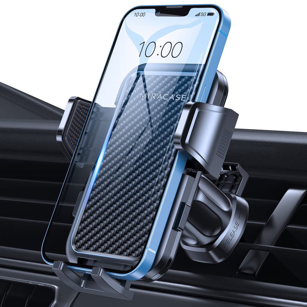 [Australia - AusPower] - Miracase Car Phone Holder Mount, [2022 Upgrade Never Slip & Fall] Cell Phone Mount for Car Air Vent, [Thick Case Friendly] Universal Hands-Free Phone Holder for iPhone Samsung All Smartphones Graphite 