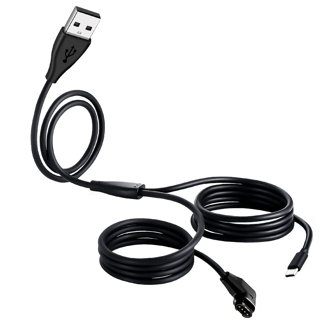 [Australia - AusPower] - Compatible for Garmin Watch Charging Cable 2 in 1 for Garmin USB Charger Cable [2 Pack,4ft] for Garmin Fenix 6 6S 6X Pro, Forerunner 935 945 45 45S 245 Music, Vivoactive 3 4 4S-GPS 