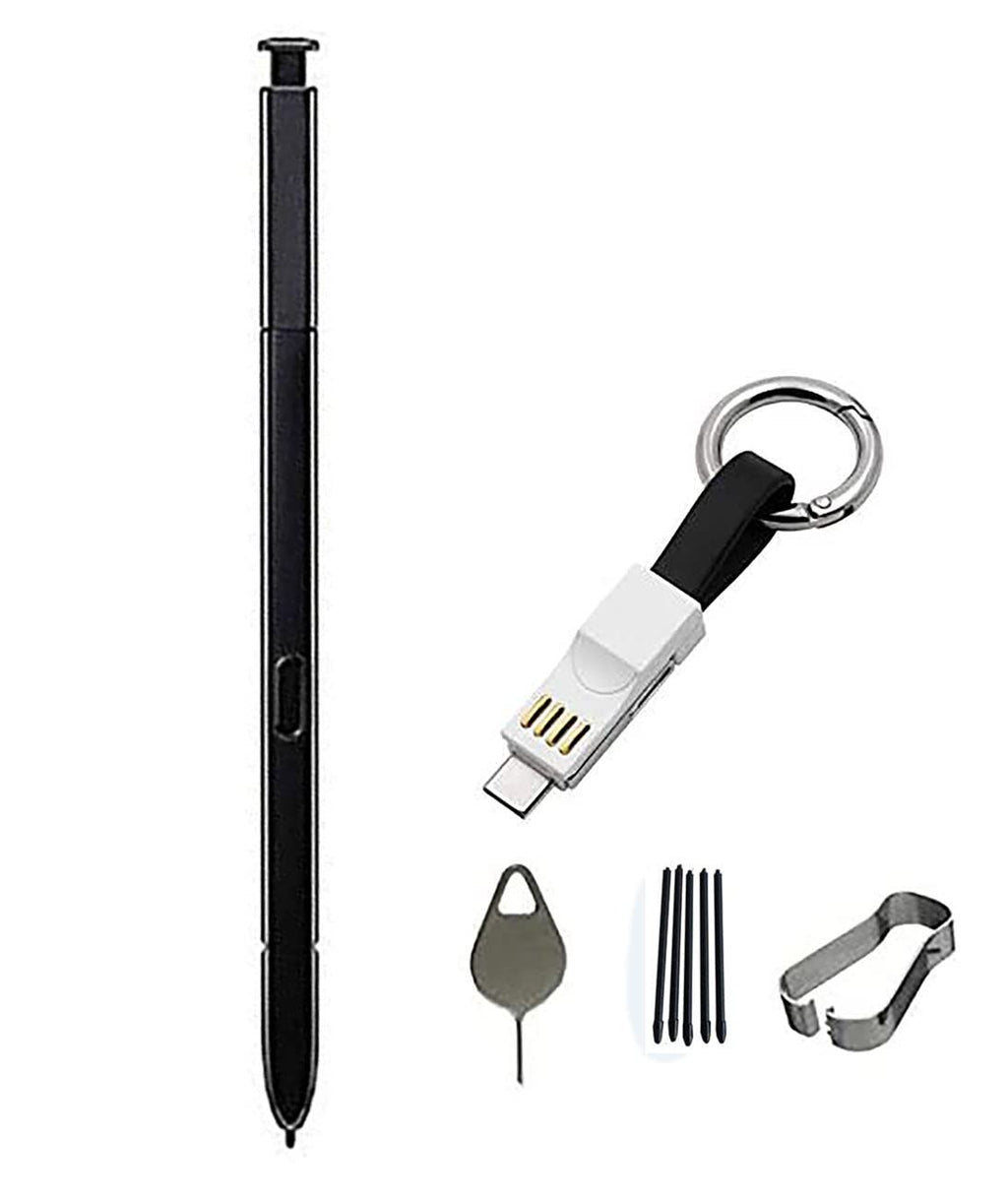 [Australia - AusPower] - yuzhiyong Galaxy Note 9 Stylus Replacement for Samsung Galaxy Note 9 SM-N960 Pen Note 9 Pen Note9 Stylus Pen(with Bluetooth) + USB to Type-C Adapter + Tips/Nibs Replacement+Eject Pin (Black) Black 