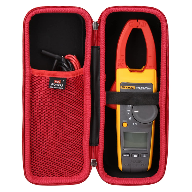 [Australia - AusPower] - FBLFOBELI EVA Hard Carrying Case for Fluke 376/374/ 375FC 1000A Ac/Dc TRMS Wireless Clamp W/Iflex, Portable Shockproof Storage Bag(Case Only) 