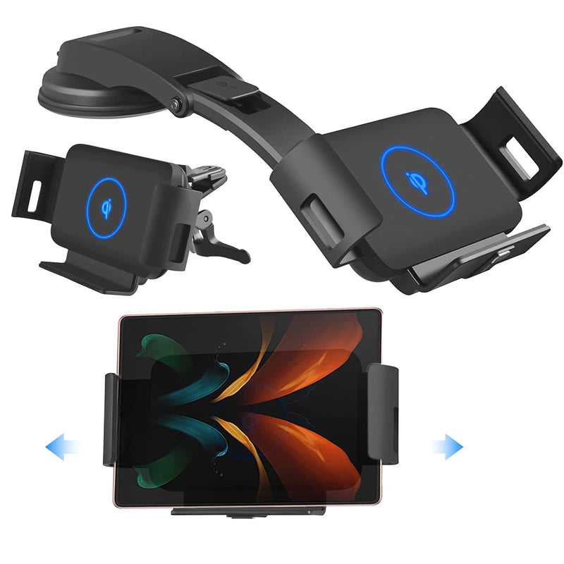 [Australia - AusPower] - Lopnord Z Fold 3 Car Mount, Wireless Car Charger Mount Compatible with Samsung Galaxy Z Fold 3/Z Fold 2/S22/S21,15W Wireless Charger for Air Vent / Dashboard Car Phone Holder for iPhone 13 12 Pro Max 