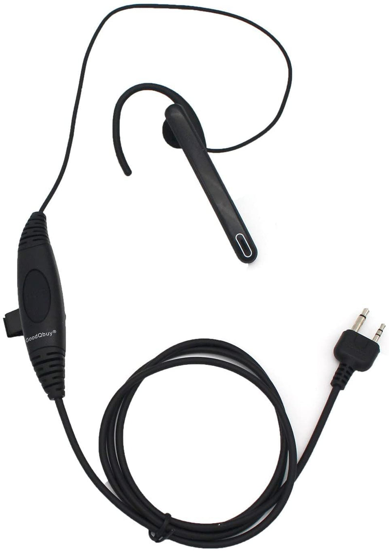 [Australia - AusPower] - Ear Bar Radio Earpiece Mic PTT Walkie Talkie Headset is Compatible with Midland/Alan Radio GXT250 GXT1000VP4 GXT1050VP4 LXT112 LXT118VP LXT500VP3 LXT600VP3 LXT118 XT511 2-pin 